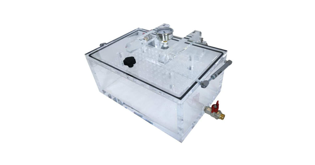 CTS — Sistema di Prova di Tenuta Pneumatico Imballaggi ACRN Scatola di Tenuta con Coperchio